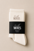 Faith Moves Signature Cream Grip Socks